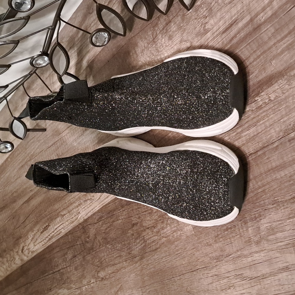 H&M sparkle sock booties